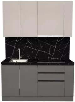 Мебель для кухни ArtFlame GOLA Cream/Stone Grey (1.6 m.l.)