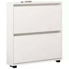 Raft pentru încălțăminte Mobildor-Lux Leo Slim 80x16x86H cm White