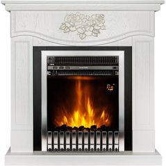 Камин электрический ArtFlame Auren & Gala Silver, 950x930x270mm, Alb