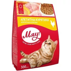 Hrană pentru animale de companie Мяу! 24231121 Hrană uscată pentru pisici adulte, pui, 21x300 g