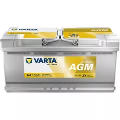 Автомобильный аккумулятор Varta 105AH 950A(EN) клемы 0 (393x175x190) S6 015 AGM (605901095K262)