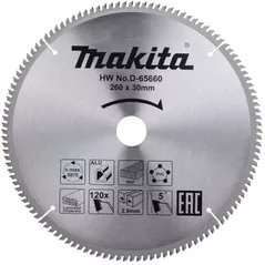 Диск отрезной Makita D-65660 Disc ferastrau circ multimaterial 260x30x120