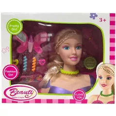 Кукла Essa 0132-1 Cap de coafură, cu accesorii, 19 cm