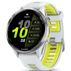 Ceas inteligent Garmin Forerunner 970 Whitestone/Translucent Amp Yellow (010-02969-11)