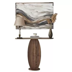 Стол Trendy Ellittica, Nuc, 100x81x30cm (GTR005835)