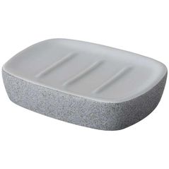 Săpunieră Bisk 06312 STONE gri. (ceramica)