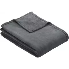 Cuvertură Ibena 3640/330 Plain Fleecedecke Olbia 150x200 Dark brown