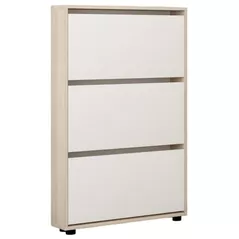Полка для обуви Mobildor-Lux Leo Slim 70x16x125H cm Sonoma/White