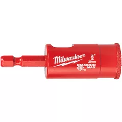 Set de tubulare, bite, duze Milwaukee 4932498348 Carota DIANOND MAX 20mm