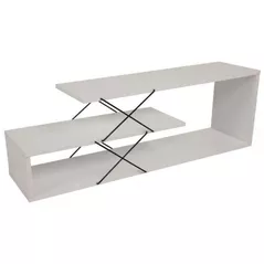Comodă TV Trendy Zigzag, Alb 120x40x30cm
