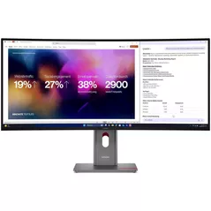 Monitor Lenovo P40WD-40 Curved Black/Grey (64B4XAT1EU)
