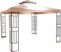 Umbră pentru grădină Holland 24850 Cort pavilion Party 3x3x2.7m cu ventilare, bej