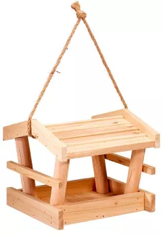 Decor ProGarden 57435 Hranitoare pentru pasari 19x19x16cm, lemn de pin