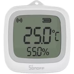 Senzor de temperatură Sonoff LCD Smart Temperature Humidity Sensor IP65, Zigbee (SNZB-02WD)