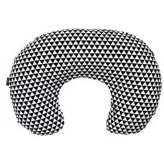 Подушка для мам Zaffiro Comfort Exclusive 140 Black&White Triangles / Turquoise dot