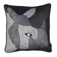 Lenjerie de pat Moooi 250687 Dwarf Rhino Cushion 50x50 Black