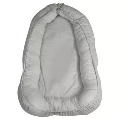 Гнездо для новорожденных Petite&Mars 353206 Babynest Feel Safe Light Grey, 90x60cm