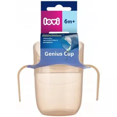 Cană cu pai miscellaneous 35/368_bei Тренировочный поильник LOVI Genius 150 мл Nude