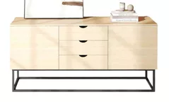 Комод Deco Vermont 160x45x75H Stejar M37/Black