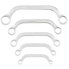 Set de unelte de mână Hoegert Set de chei dublu inelare tip C (5buc) HT1W599