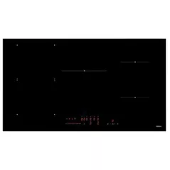 Plită încorporabilă electrică Falmec INDUCTION 90x51 5 ZONE (with hood control) Black Glass RAL 9005 PACK