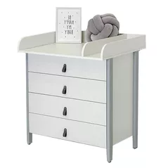 Комод-пеленатор Ingvart 90017041-4 Comoda Scandi Alb/Gri