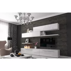 Set mobilă living Indart Livingul Kubo 11 (300x43x210)