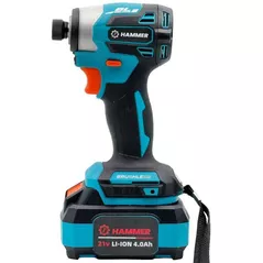 Шуруповёрт Hammer 40942, ударный 21V, 3150rpm, 2x4.0Ah+зу