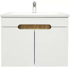 Шкаф под умывальник Bayro подвесной Etna Duo под умыв. Argo 700, белый мат