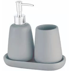Set pentru baie Bisk 08232 Set baie din Ceramica MILO, gri