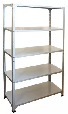 Cтеллаж складской УХЛ-МАШ МС-18-01уп Стеллаж модульный металлический (1840x970x390) (5 полок)