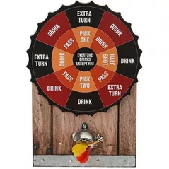 Darts Promstore 46708 Joc de bar Darts 27x40cm, cu eschizator de sticle montabil pe perete