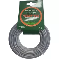 Леска для триммера Tatta TT2006 nylon rotund 3.0mm*15m cu insertie metalica