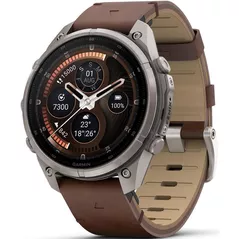 Смарт часы Garmin Fenix 9 Pro, 47mm, inReach,Ti/Ltr bd,WhCExc (010-04336-41)