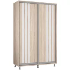 Шкаф Mobildor-Lux Арон с раздвижными дверями с планками (140x60x200H см) Sonoma