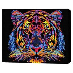 Tablou pe numere BrushMe BSB0024FC (fără cutie) Tigru multicolor