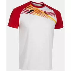 Одежда для спорта Joma Elite X Short Sleeve T-Shirt White Red (2XL) 103101.206