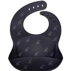 Bavețică Petite&Mars 706113 Baveta moale din silicon Sam Grey Hills