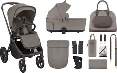 Сărucior pentru copii Kikka Boo 31001020170 Carucior 2in1 Goya Platinum Mocca