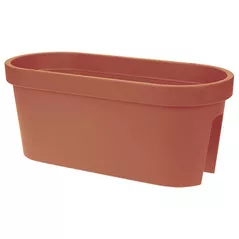 Decor pentru grădină ProGarden 50657 Вазон для цветов с выемкой на перила 60x28x25cm коричневый