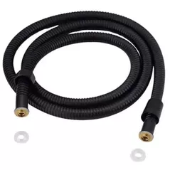 Furtun duș Hydro S INOX 200cm, negru (0103240)