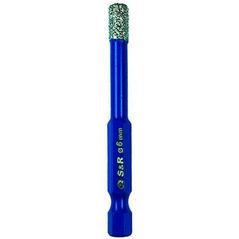 Burghiu S&R 252500006 Burghie de almaz pentru ceramica 6mm