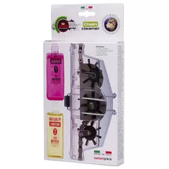 Аксессуар для велосипеда Messingschlager Solutie curatare Oil chain cleaner with 1 bottle degreaser and 1 bottle oel, hanger box