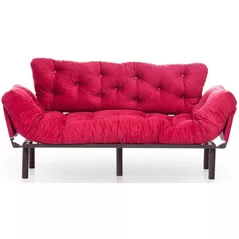 Canapea Trendy Nitta Triple Maroon, extensibila (3 locuri)