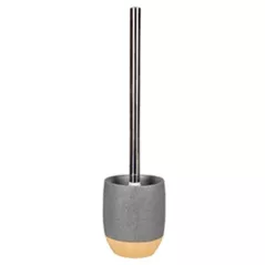 Ёршик для унитаза Axentia 135848 Set WC Rim, imitație piatră/lemn
