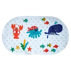 Covoraș de baie Bisk 06861 antiderapant, FUN, 69x39, multicolor