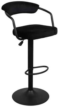 Барный стул Deco SB-31 Catifea Black+Black Leg