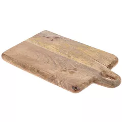 Доска разделочная Excellent Houseware 46854 дерево манго 32x19x1.8сm ручка