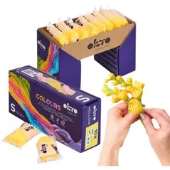 Набор для творчества Okto 10025 Plastilină aerată Air Clay Colours, 10buc, galbenă, mărimea S