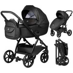 Сărucior pentru copii Tutis 2in1 UNO5+ Leather 2/1 Jet Black (1402699)